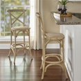 thumbnail image 2 of Riverbay Furniture 24.5" Transitional Wood Counter Stool in Brown Gray, 2 of 5