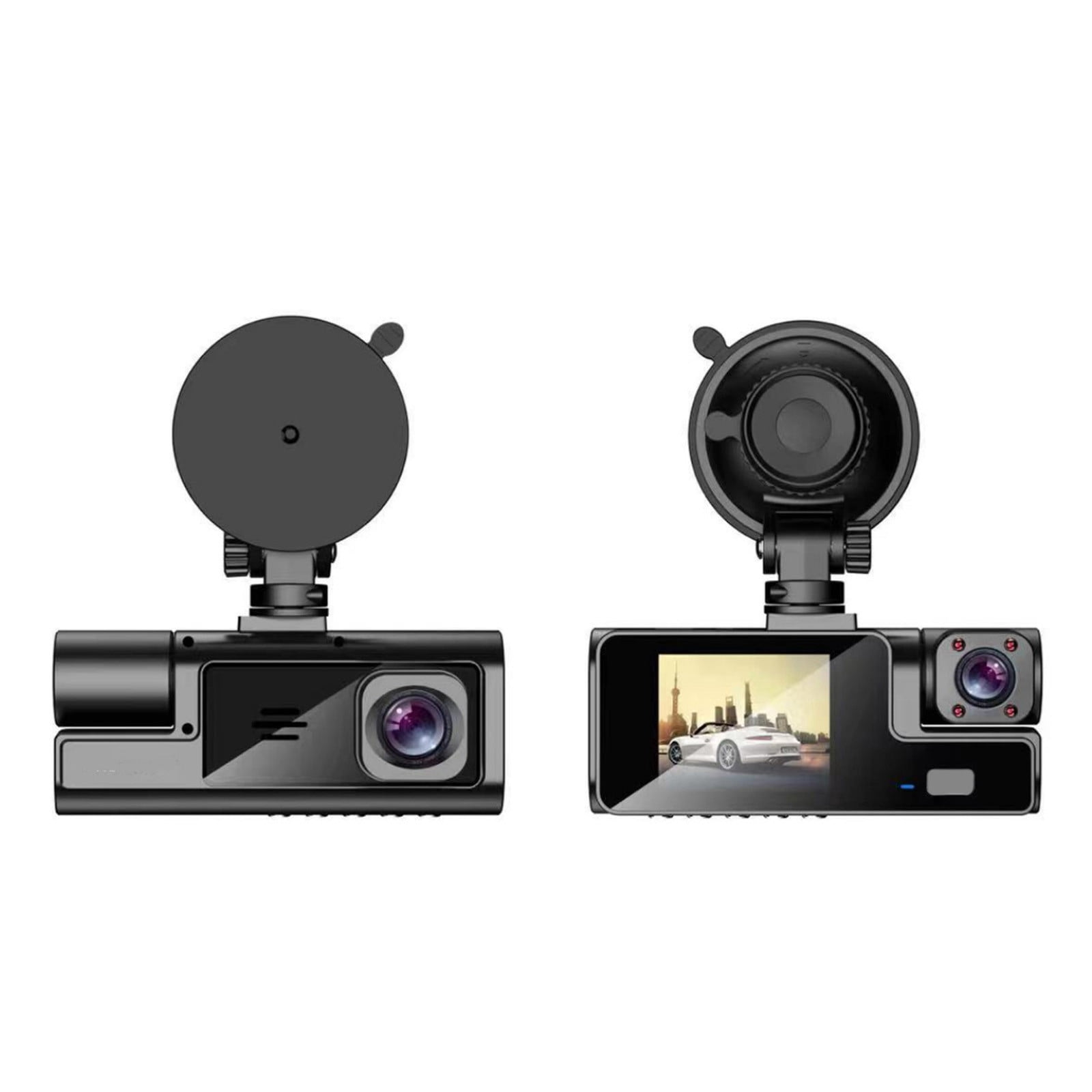 TopLLC Dash Cam Front and Inside 1080P FHD Dash Camera for Cars with Infrared Night Vision 140 Degrees Wide Parking Monitor Loop Recording APP