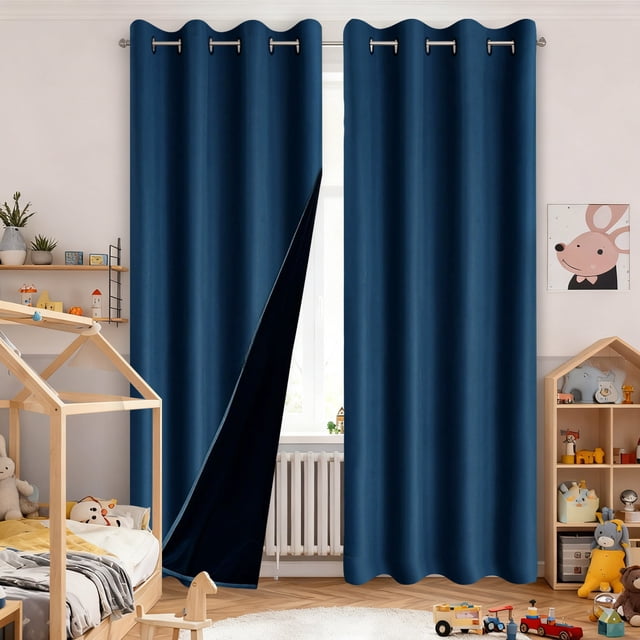 Elegant Top Design Curtains For Complete Light Blocking And Thermal Insulation Room Darkening Drapes With Easy Window Installation