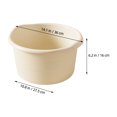 thumbnail image 3 of Plastic Foot Basin Spa Massage Bath Tub 1 Set Plastic Washing Basin for Foot Soak, 3 of 8