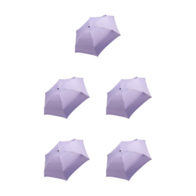 Decodeary Stay Dry In Style Rainproof Umbrellas With Breathable Fabric For Fashionable purple 5Set