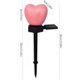 thumbnail image 2 of XZNGL Solar Ground Lights Outdoor Solar Heart Light Heart Shaped Light Garden Decor Atmosphere Light Ground Inserting Lamp Solar Garden Lights Outdoor Garden Lights Solar Powered, 2 of 2