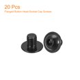 thumbnail image 3 of Unique Bargains Flanged Button Head Socket Cap Screws, 20 Pack M8x10mm 304 Stainless Steel Bolts, 3 of 5