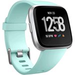 The smart watch strap is compatible with Fitbit versa Smartwatch, versa 2 and versa Lite se watches for women and men( Marine Green-S)