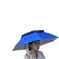 thumbnail image 3 of XZNGL Multicolor Outdoor Foldable Double Umbrella Hat Sun Rain Cap Camping Fishing, 3 of 6