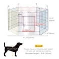 thumbnail image 3 of PawHut Enclos pour Animaux de Compagnie Portable Hexagonal Clôture d'Exercice pour Chien pour l'Extérieur, 3 of 10