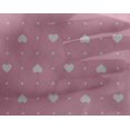 thumbnail image 4 of oneOone Georgette Viscose Fabric Dot & White Heart Decor Fabric Printed BTY 42 Inch Wide, 4 of 4
