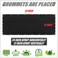 thumbnail image 4 of ColourTree 6' x 50' Black Fence Privacy Screen Windscreen Cover Fabric Shade Tarp Netting Mesh Cloth - Commercial Grade 170 GSM - Cable Zip Ties Included - We Make Custom Size, 4 of 8