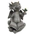 thumbnail image 1 of Angelo Décor Statue solaire du dragon Kaida avec papillon, 1 of 1