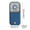 thumbnail image 3 of Yhmxh Fan-Desk Fan Portable Fan Box Fan Mini Fan Machine Multi-purpose Folding Mini USB Charging Small Fan Third Gear Fan Student Portable Hanging Fan Folding Desktop Fan desktop fan, 3 of 3
