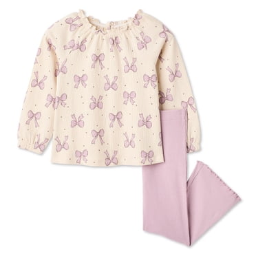 Ensemble 2 pièces avec tunique froissée George pour petites filles