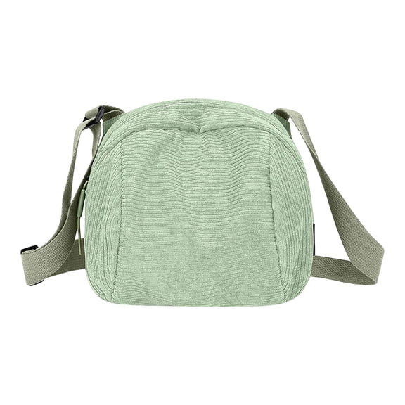 Sac Bandoulière en Velours Côtelé Grande Capacité Sac d'Épaule pour Femmes pour le Trajet et les Voyages