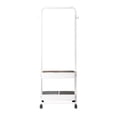 thumbnail image 1 of Support à Vêtements Polyvalent avec Roues, Organisateur de Vêtements Roulant, Petite Garde-Robe sur Roulettes, Portant à Vêtements pour Chambre et Buanderie, 1 of 8