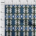 thumbnail image 1 of oneOone Polyester Lycra Fabric Diamond & Swirl Ikat Print Fabric BTY 56 Inch Wide, 1 of 4