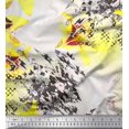 thumbnail image 1 of Soimoi Velvet Fabric Texture & Lily Flower Printed Craft Fabric by the Yard 58 Inch Wide, 1 of 3