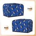 thumbnail image 3 of Toaster Cover 2 Slice Cartoon Shark Dustproof Bread Maker Cover Fingerprint Bakeware Protection Wide Slot Toaster Bag Reusable Kitchen Small Appliance Cover TC278, 3 of 6