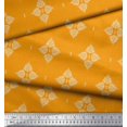 thumbnail image 3 of Soimoi Cotton Duck Fabric Floral Block Print Sewing Fabric Yard 42 Inch Wide, 3 of 5