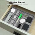 thumbnail image 4 of Two Tier Expandable Folding Drawer Organizer Efficient Storage Rack For Tabletop Jewelry And Cosmetic Items, 4 of 6
