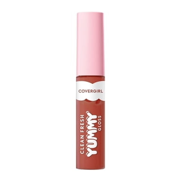 COVERGIRL Clean Fresh Brillant à lèvres Yummy infusé d'acide hyaluronique et d'antioxydants d'origine naturelle, pur, sain, végétalien et sans gluten