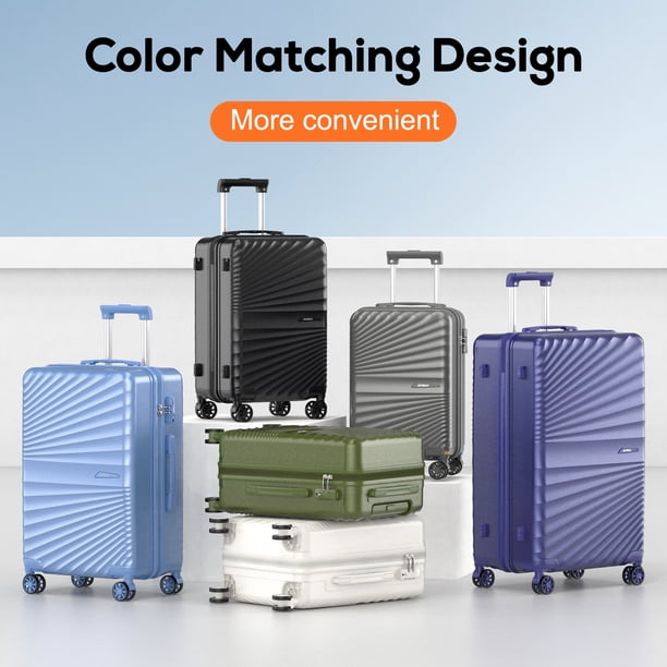 Joyway 4-Piece Hardside Luggage Set with Spinner Wheels and TSA