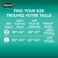 thumbnail image 2 of Depend Incontinence Protection with Tabs, Maximum Absorbency (Small/Medium and Large/Extra Large), 2 of 6
