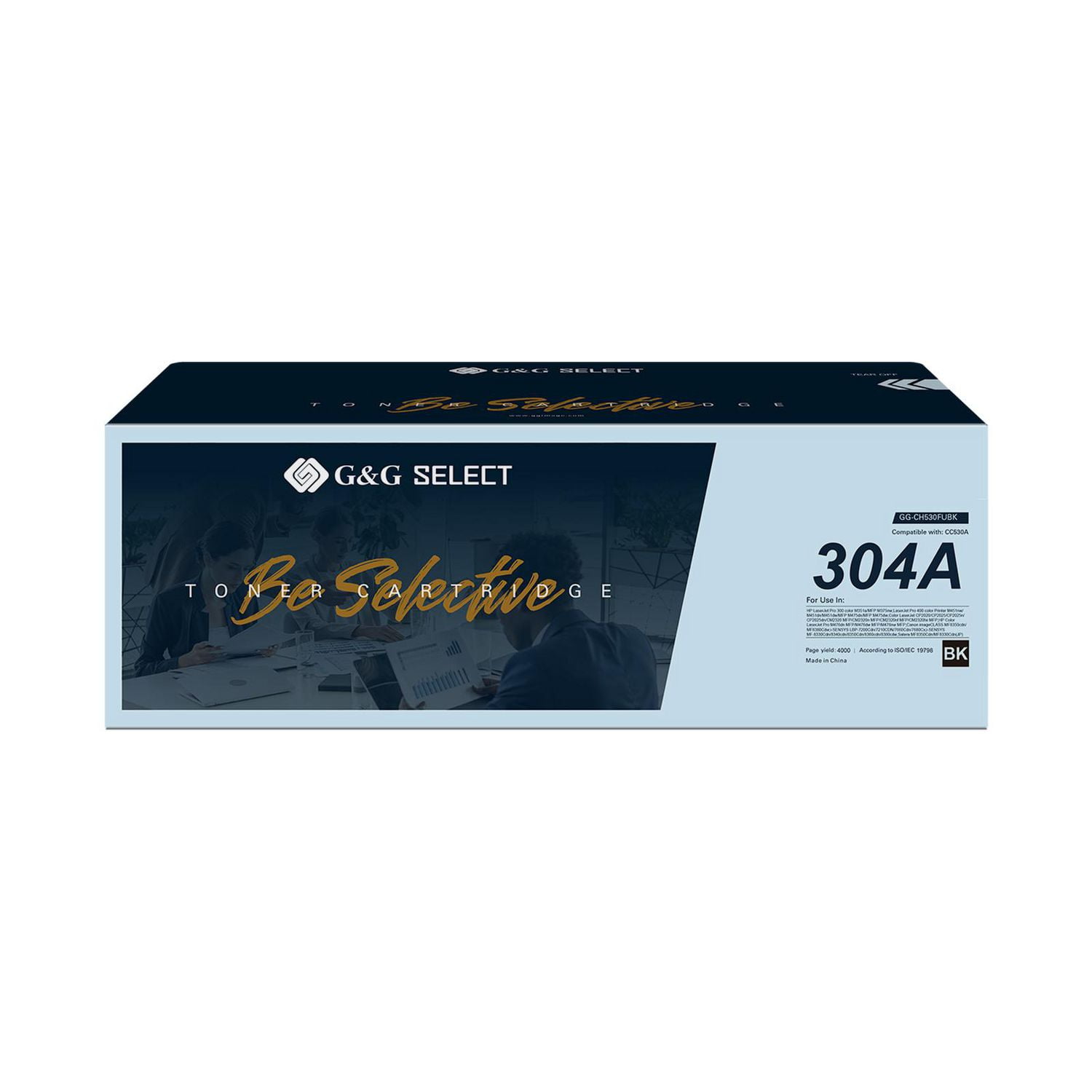 G&G Select HP CC530A Cartouche de toner noir remise à neuf