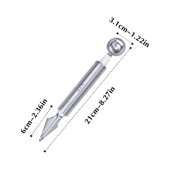 Stainless Steel Bowl Stainless Steel Melon Baller,Fruit Decoration Carving Knife for Diy Cutting and Scooping Watermelon,Cantaloupe,Ice Cream Carving Knife Set