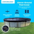 thumbnail image 2 of Swimline Couverture Protectrice Ronde d'Hiver pour Piscine hors Terre 18 Pieds Deux, 2 of 11