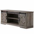 thumbnail image 2 of WAMPAT Farmhouse Sliding Barn Door TV Stand for 65" Flat Screen，59 Inch, 2 of 6