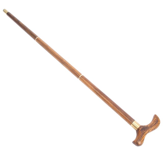 Folding Walking Stick, Portable Wooden Walking Cane Providing Stable Performance For Outdoor For Indoor For Elderly