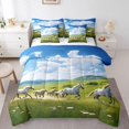thumbnail image 1 of YST Galloping Horses Comforter Set, 7 Pieces, Kids Bedding Set, Full Size, Farm Animal Theme, 1 of 4