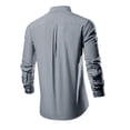 thumbnail image 3 of AherBiu Mens Long Sleeve Dress Shirts Button down Lapel Collar Regular Fitted Tee Work Office Business Tops, 3 of 3