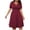 Wine Dress, variant on Women's Plus Size Knee Length A Line Dress Solid Color Tops Short Sleeve Clothing V Neck Elegant Casual Comfy Summer Dresses for Female Black L Sales