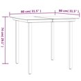 thumbnail image 5 of vidaXL 3 Piece Garden Dining Set Black Steel and Textilene, 5 of 5