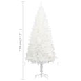 thumbnail image 4 of vidaXL Artificial Pre-lit Christmas Tree with Ball Set White 210 cm, 4 of 5