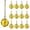 I, variant on 8Pcs Iridescents Mini Christmas Glass Ornaments For Tree And Wedding Decorations Round Prisms Suncatcher With Chain Xmas Tree Decor