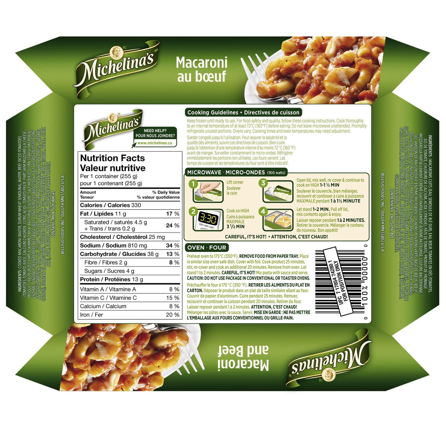 Michelina's Macaroni au boeuf 255 g