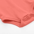 thumbnail image 4 of JDQJBZ Baby Boy Girl Bodysuit Long Sleeve Short Leg Romper Solid Color Cotton Newborn, 4 of 5