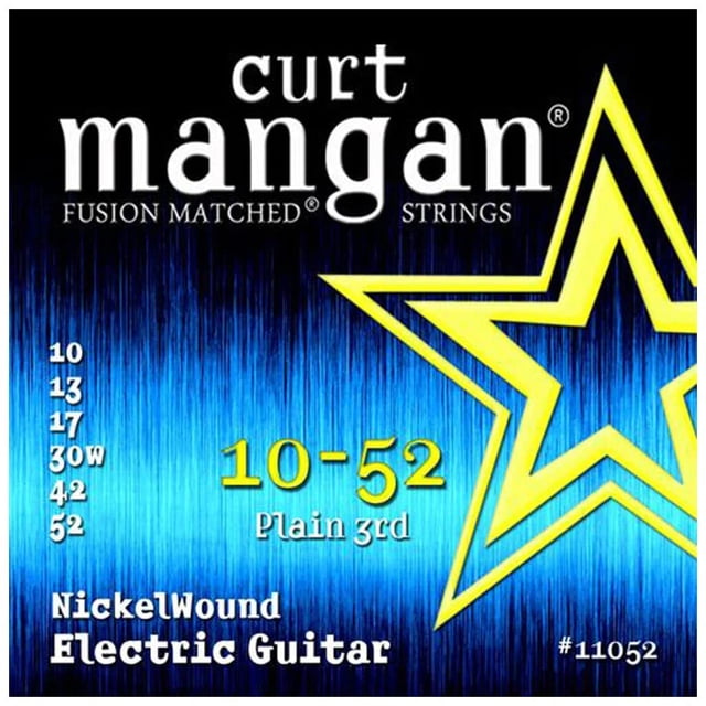 Curt Mangan Cordes de Guitare Électrique Enroulées en Nickel 10-52