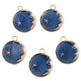 thumbnail image 2 of 5Pcs /Set DIY Findings Moon Drip Charm Necklace Bracelet Earrings Blue, 2 of 8