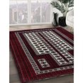 thumbnail image 3 of Ahgly Company Tapis Rectangulaire Industriel Moderne Lavable en Machine, Rouge Bordeaux, 3 Pieds x 5 Pieds, 3 of 7