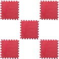thumbnail image 2 of 5Pcs 11.81Inch Square Puzzle Polyester Velvet Carpet in 14 Colors, 2 of 9