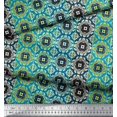 thumbnail image 3 of Soimoi Rayon Fabric Stripe & Moroccan Kaleidoscope Print Fabric by Yard 42 Inch Wide, 3 of 3