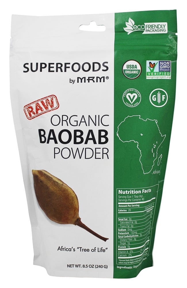 MRM - Raw Organic Baobab Powder - 8.5 oz.