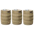 thumbnail image 1 of Good Ideas Rain Wizard 50 Gallon Plastic Barrel Water Collector, (3 Pack), 1 of 7