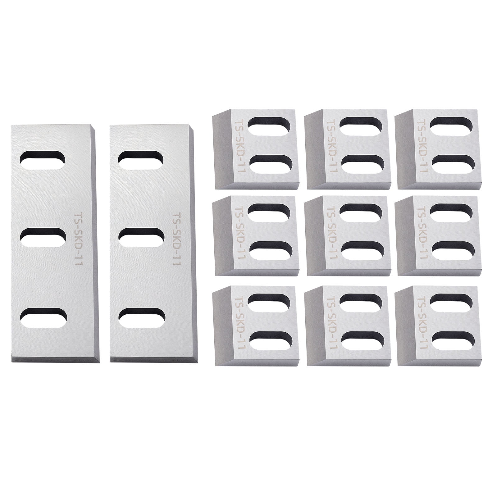 KFFKFF Shredder Blades, Alloy Steel Shredder Machine Blade Kit with 9 Rotating and 2 Fixed Blades, High-Hardness SKD-11 Blade, Compatible with Model 180 Plastic Grinder