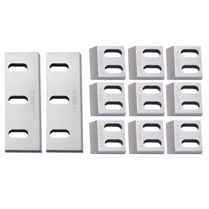 KFFKFF Lames de laminoir, en acier allié 9 Rotation et 2 Lames fixes, haute dureté SKD-11 Lame, compatible avec le modèle 180 Grinder en plastique