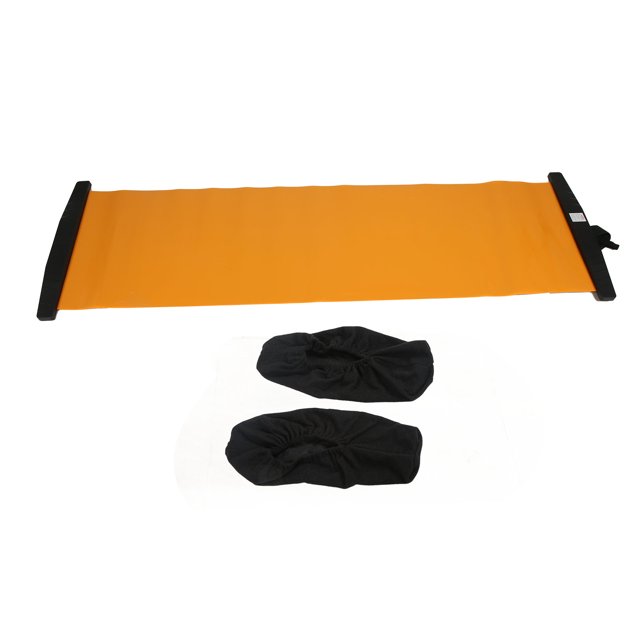 Fitness Sliding Board, Suitable Size Durable Abrasion Resistance Balance Exercise Slide Board With Shoe Covers For Home Orange
