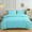 Blue, variant on JZCHUNTOY Washed Cotton Bedding 4 Pieces Set, Solid Color Soft Breathable All Season Comforter Cover Set, for Bedroom Guest Room 1.8m Bed