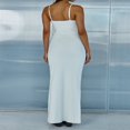 thumbnail image 4 of Women‘s Solid Color Sleeveless Open Back Fitted Evening Dress, 4 of 6